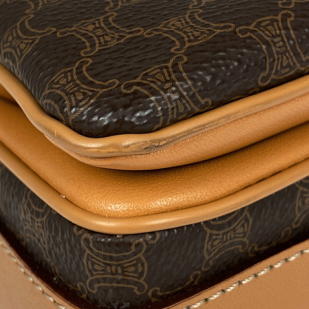 Celine Macadam Pattern Canvas Diagonal Shoulder B… - image 3